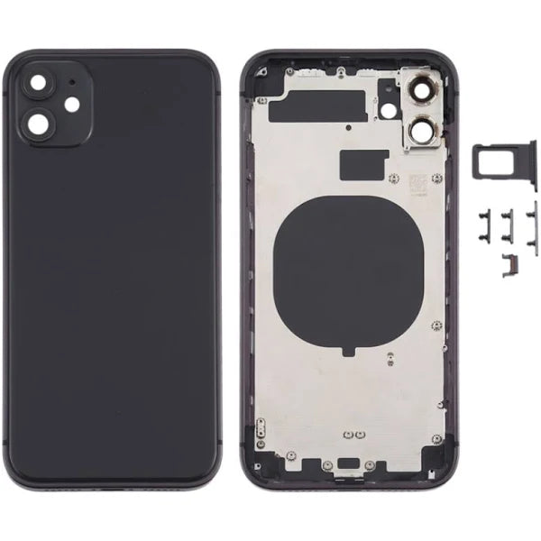 Rear Housing for iPhone 11 (NO LOGO)-Black Rear Housing for iPhone 11 (NO LOGO)-Black